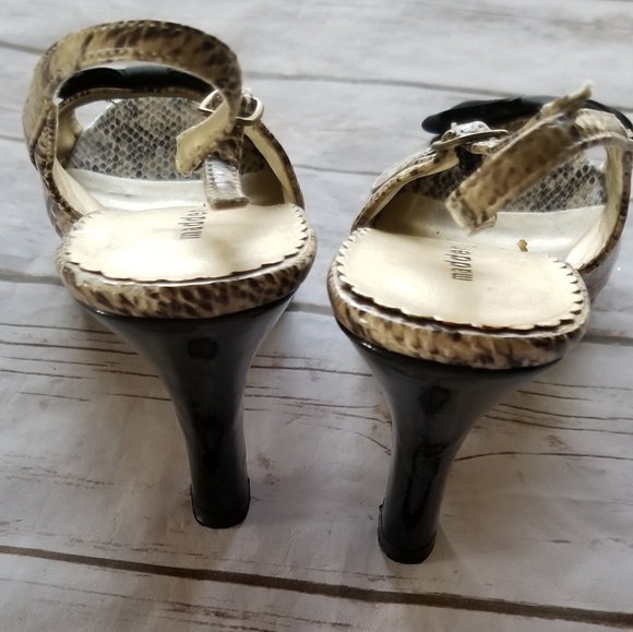 Madden Girl Snakeskin Print Heels - Picture 5 of 7
